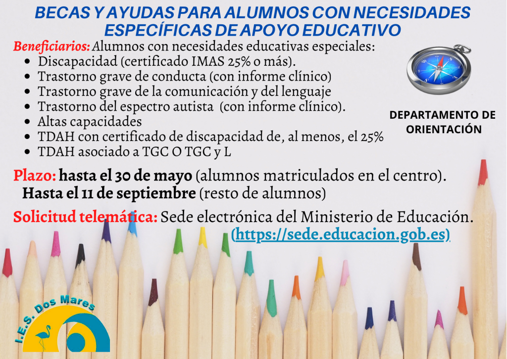 Becas y ayudas para alumnos con necesidad específica de apoyo educativo ...